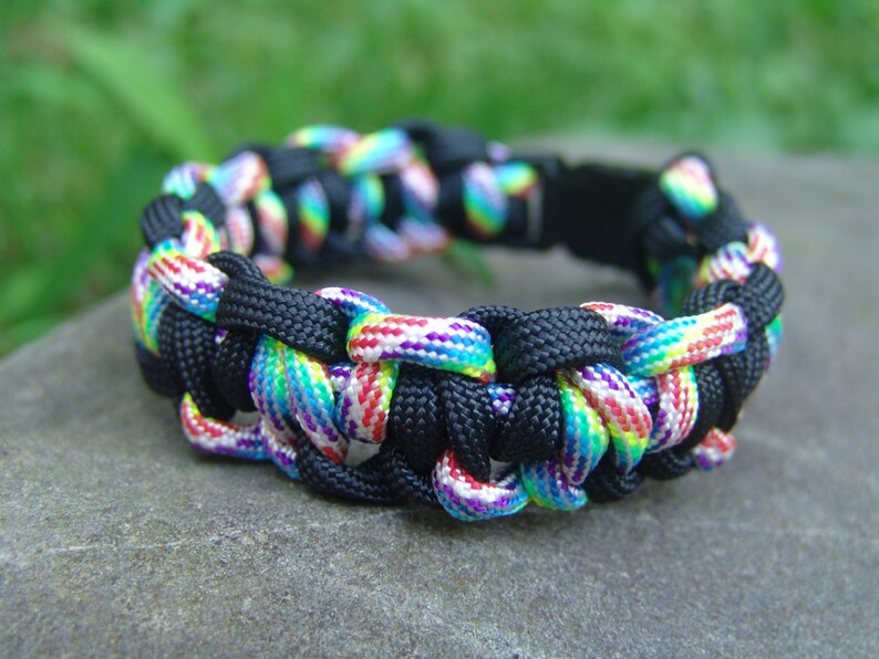 Lightning Bolt Bar Paracord Bracelets Etsy