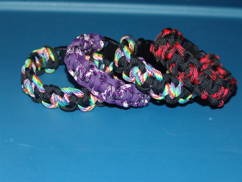 Lightning Bolt Bar Paracord Bracelets Etsy
