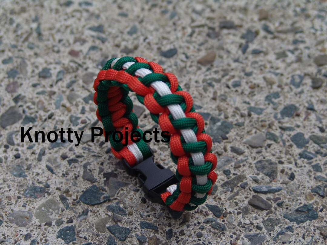 Irish Inspired thin Line paracord Bracelet 550 Paracord Etsy