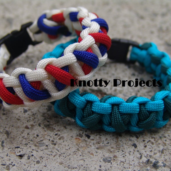 Crisscross solomon bar bracelets