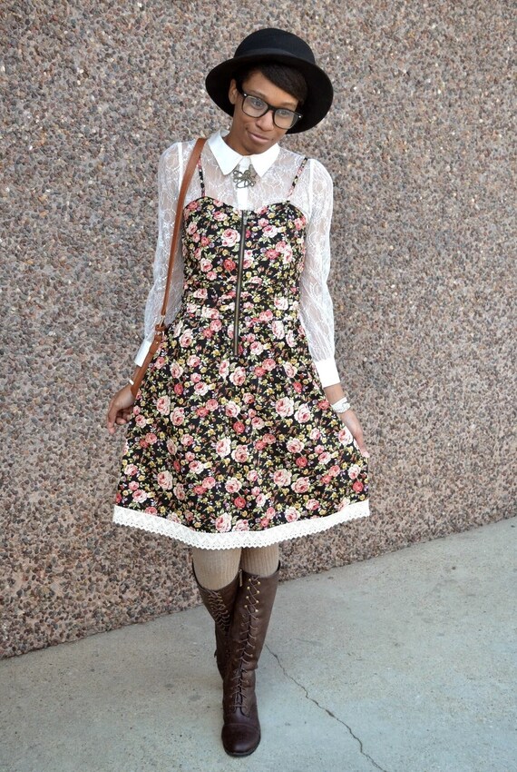 Lace Trimmed Floral DressサイズS il_fullxfull.4046164269_gybi.jpg