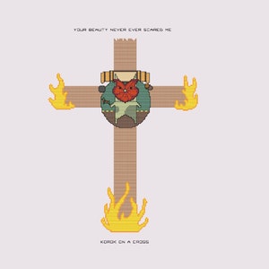 Korok am Kreuz TOTK Zelda Cross Stitch Nerdy Geschenk lustige PDF Anleitung