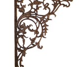 Cast Iron Wall Bracket Large 15inch Leaf Victorian Style - The Kings Bay
