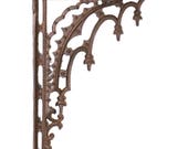 Cast Iron Shelf Bracket Eastlake Art Deco Spire Tips - The Kings Bay