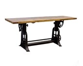 Industrial Drafting Table for Artist or Use for Kitchen End or Side Stunning