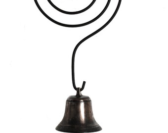 Architectural Antiques Shop Keepers Bell Aged Dark Door Springing