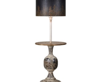 Floor Lamp With Table Etsy