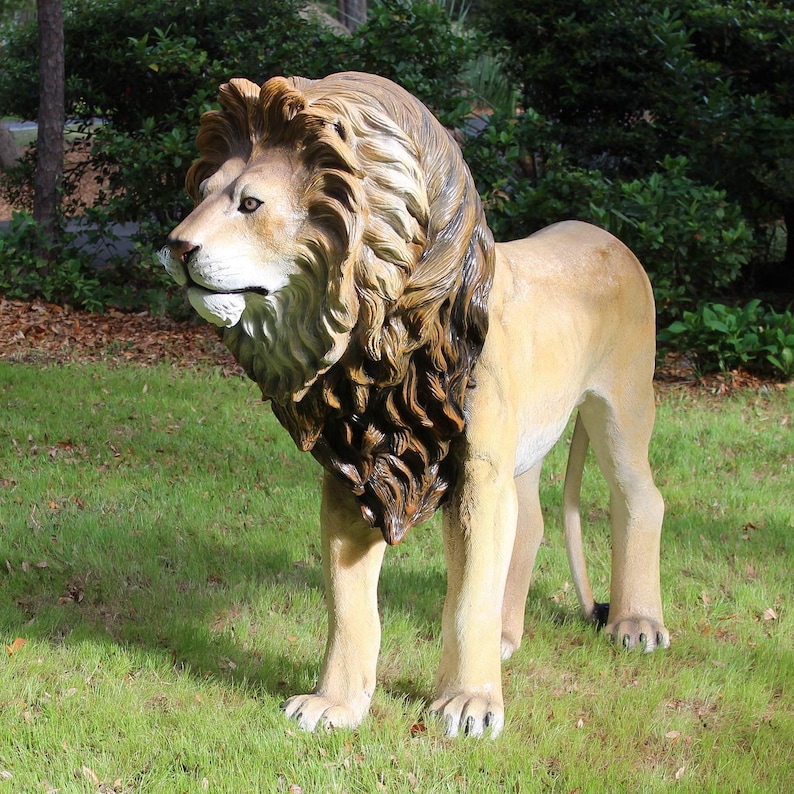 Life Size Lion King Statue Life Size Sculpture Zoo Animal Etsy