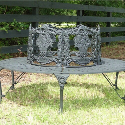 Victorian Style Tree Surround Garden Bench in Non Rust Etsy