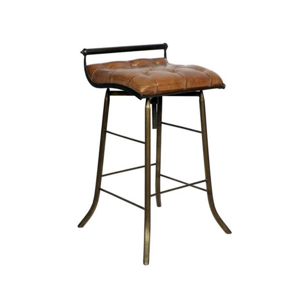 Leather Bar Stools Swivel Etsy