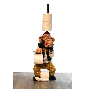 Funny Toilet Paper Holder Monkey Statue