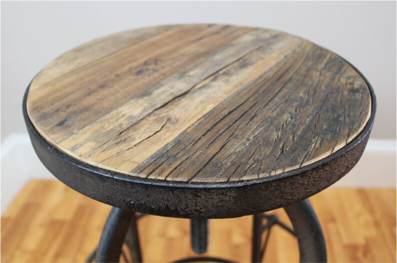 Wooden And Iron Country Style Saloon Barstool Bar Stool Wood 50