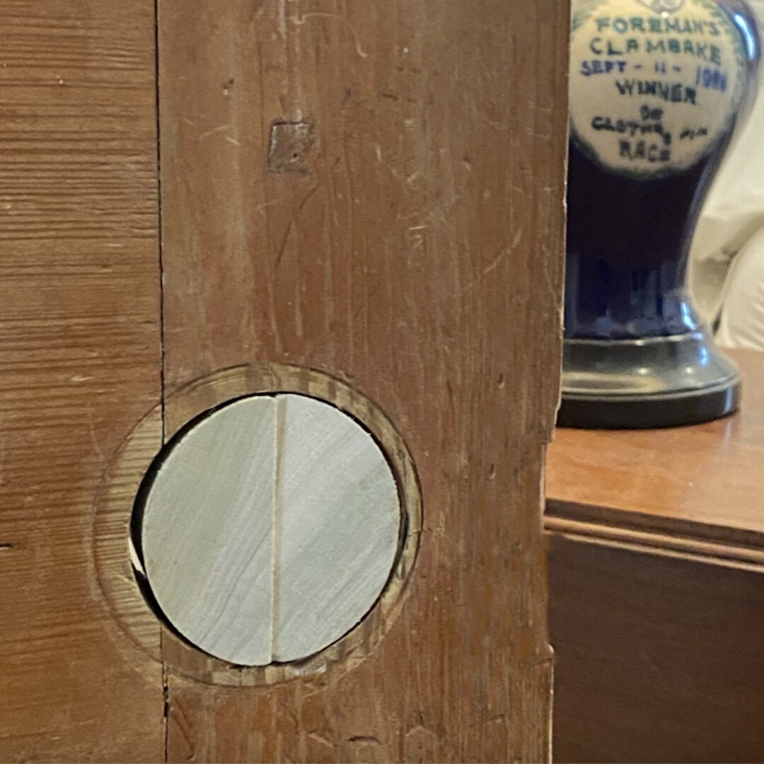 Predrilled Door Wooden Hole Plug 2 1/8 Diameter Wafers Etsy