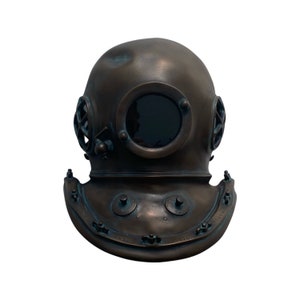 Wall Mount Deep Sea Divers Helmet in Faux Bronze