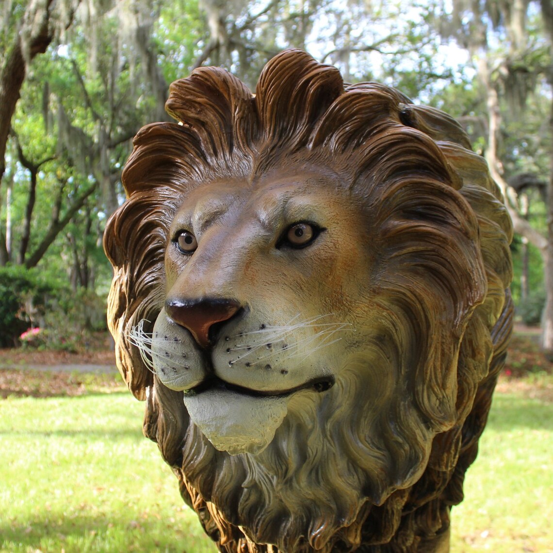 Life Size Lion King Statue Life Size Sculpture Zoo Animal Etsy