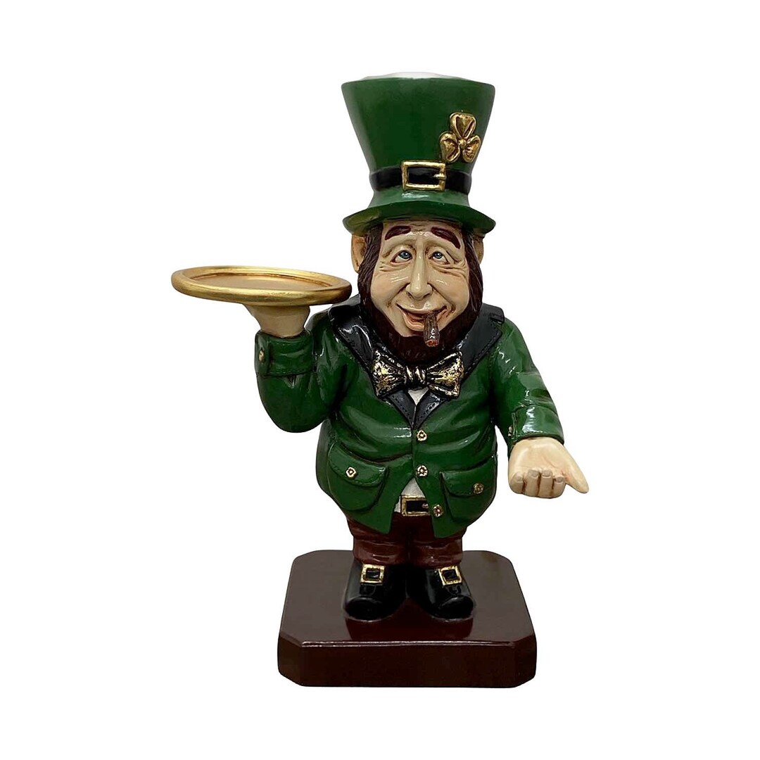 Leprechaun Statue With Serving Tray and Ashtray for St Patrick's Day Etsy