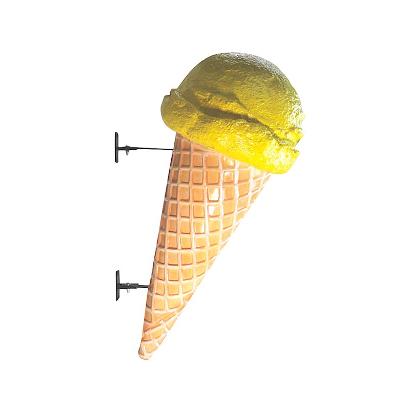 Wall Mounted Lemon Sherbet Ice Cream Cone for Advertising Etsy