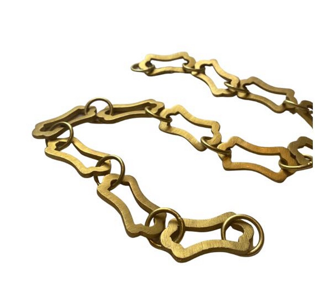 Brass Lamp Chain With Vintage Hard to Find Clips Etsy