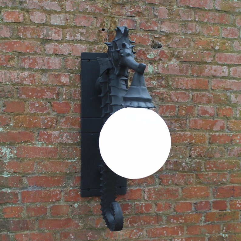 Sea Horse Wall Sconce Light Nautical Outdoor Fixture Etsy