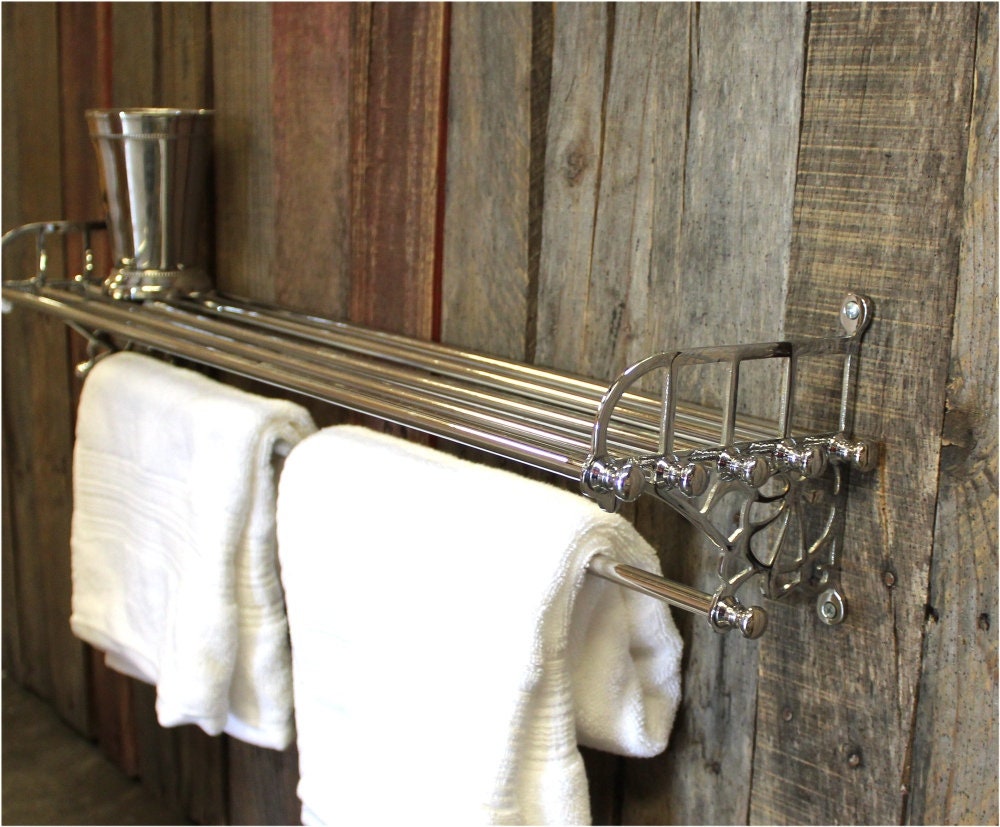 Chrome train rack towel shelf hot sale