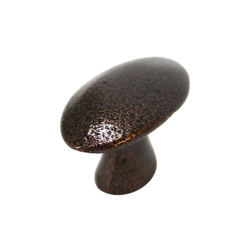 Cast Iron Knobs Smooth Oval Design Choose Finish 1.25 Etsy