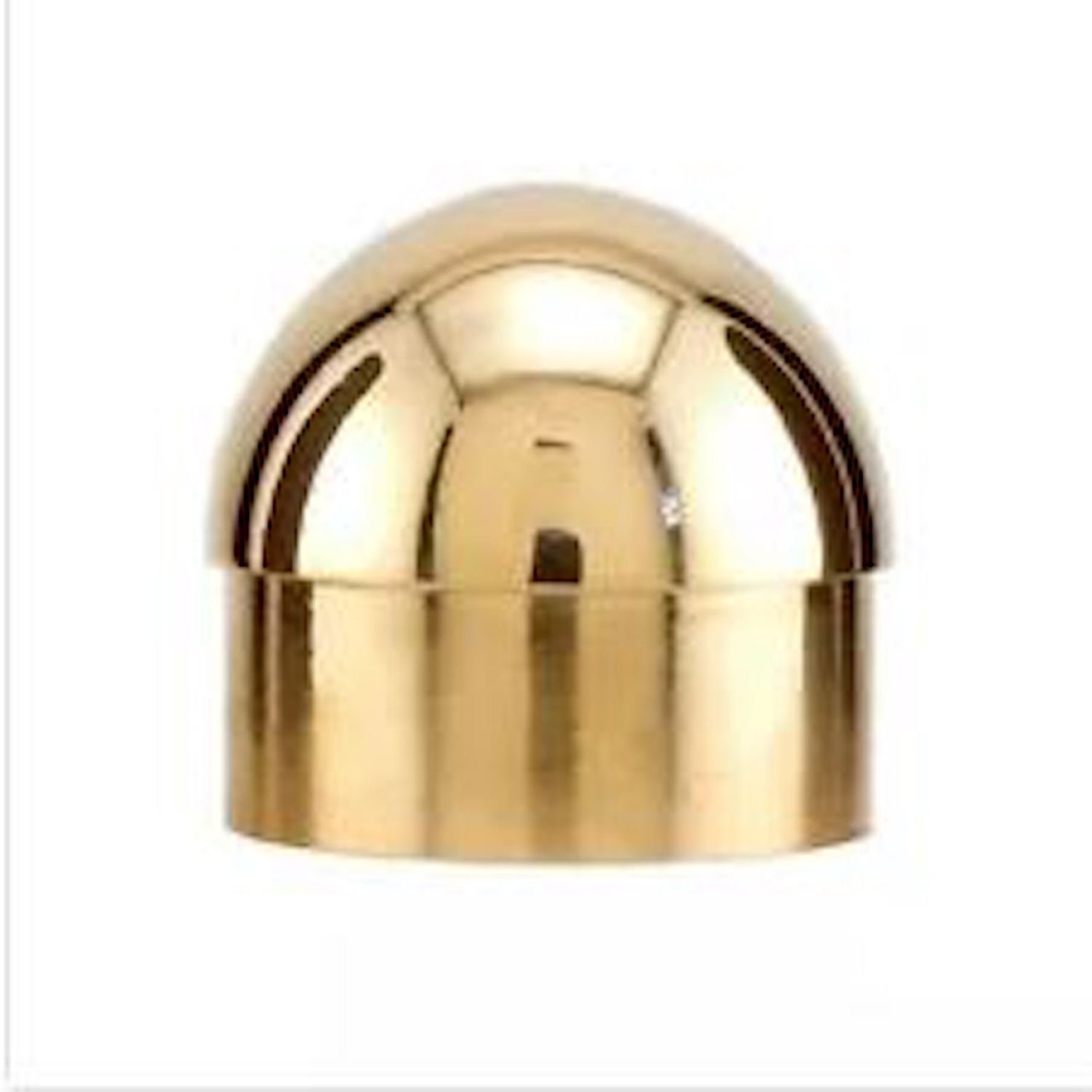 Brass Ball Bar Rail End Cap Dome 2 Etsy