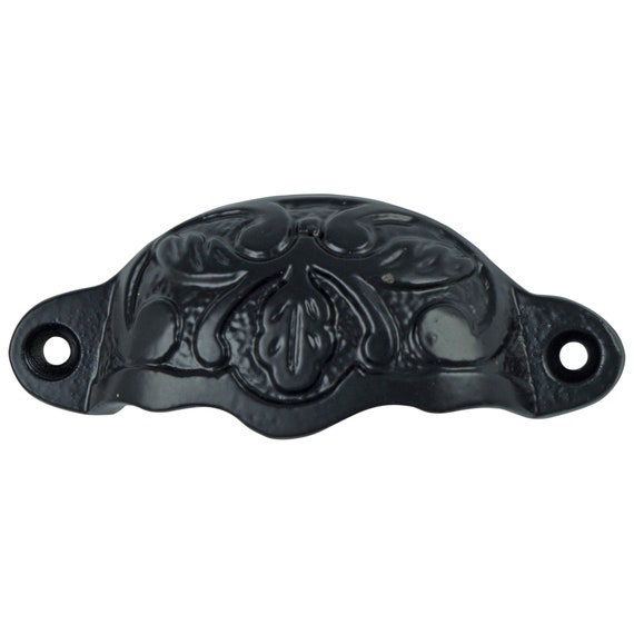 Home & Living Cast Iron Bin Pull Oak Leaf Antique Replica Drawer