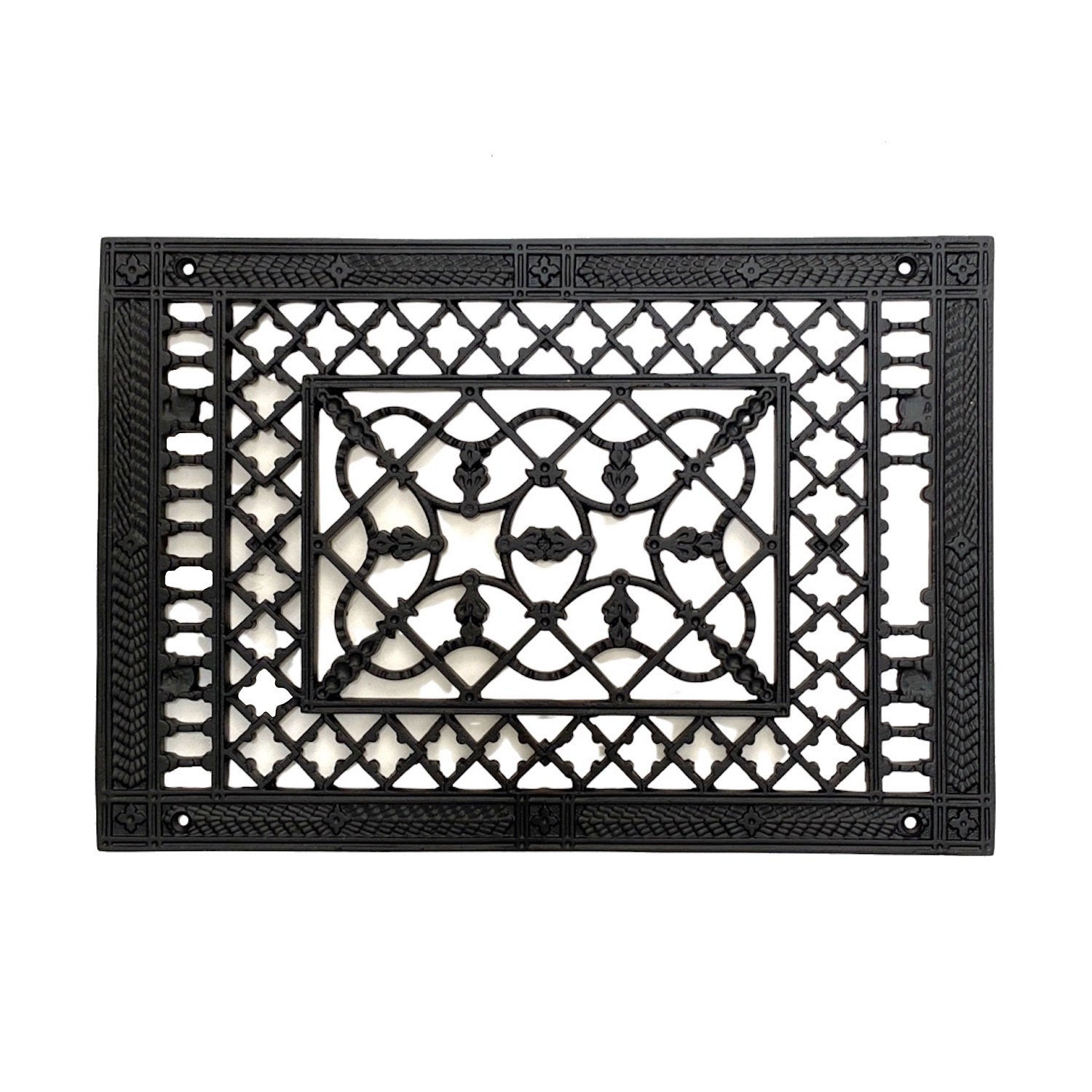 5" x 9" Cast Iron Floor Register Vent Covers Powder Coated Floor Vent