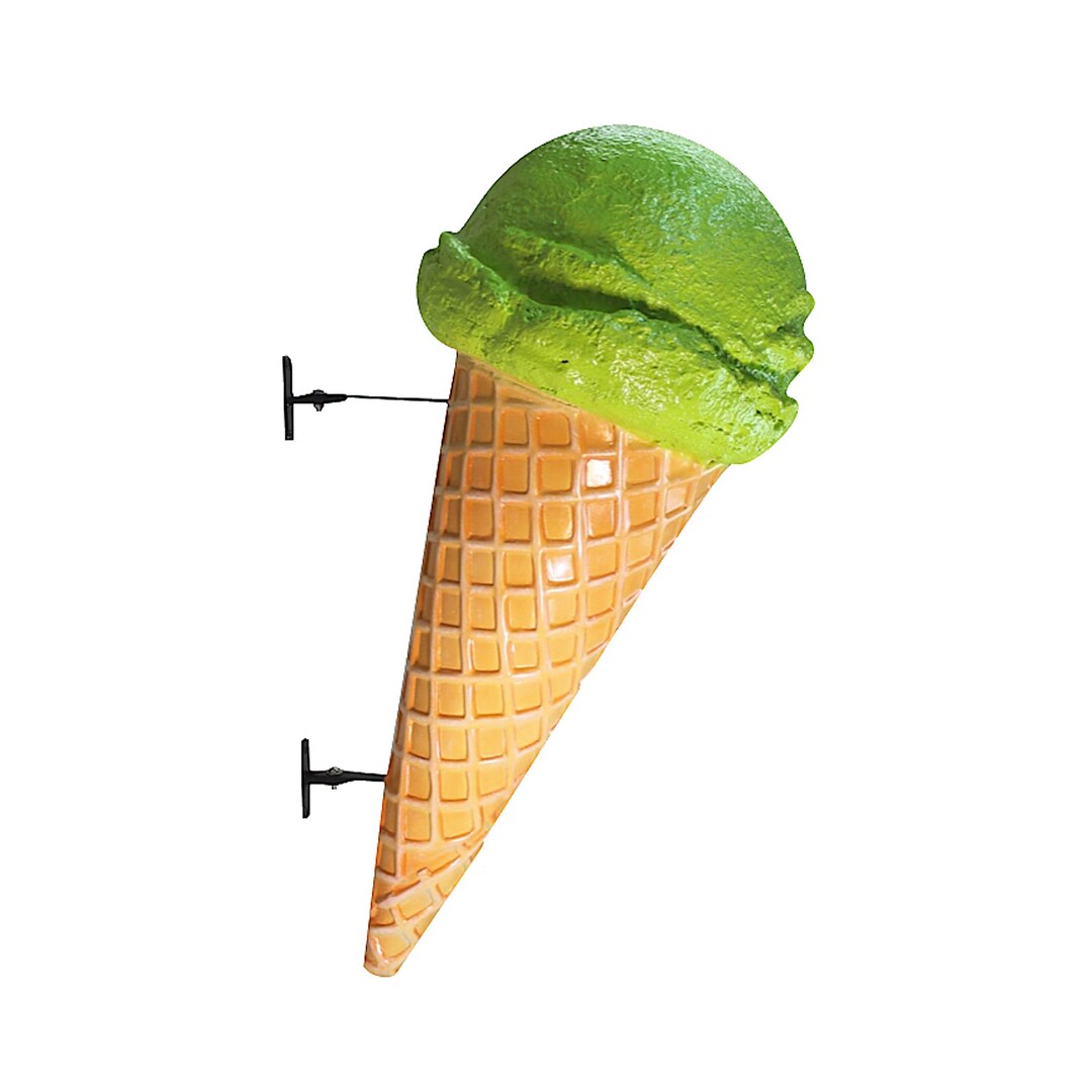 Wall Mounted Lime Sherbet Ice Cream Cone for Advertising Etsy