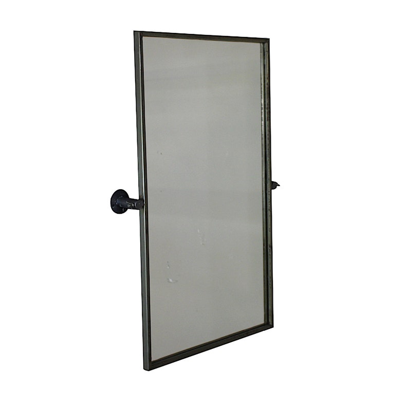 Swivel Wall Mirror Rectangular in Metal with Rusted Look Heavy Etsy