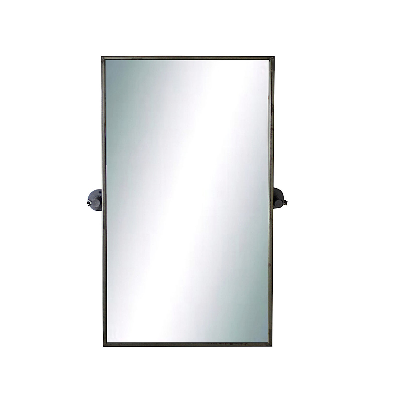 Swivel Wall Mirror Rectangular in Metal With Rusted Look Heavy Etsy