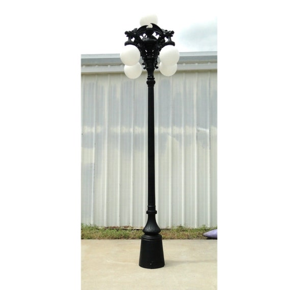 Gargoyle Giant 12 Pole Light With Five Shades Commercial Gargoyle Giant 12 Pole Light With Five, Commercial Exterior Pole Light Fixtures
