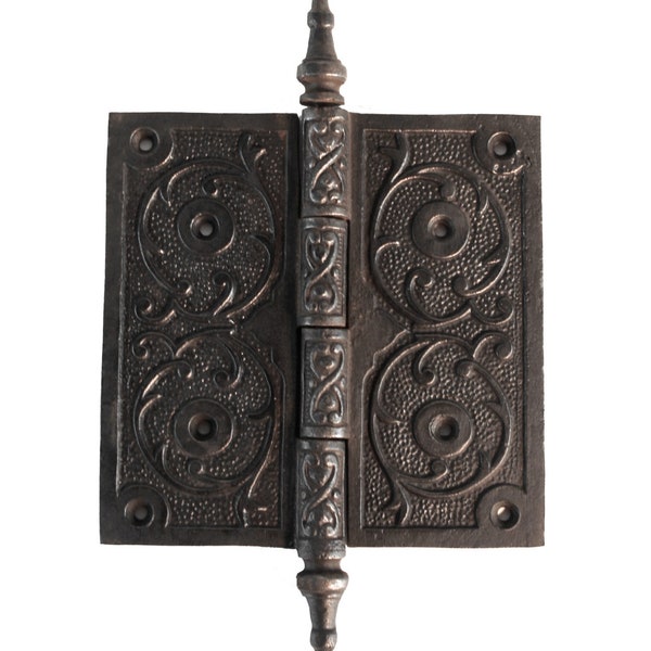 Victorian Style Steeple Tip Hinge in Cast Iron 5 Inch