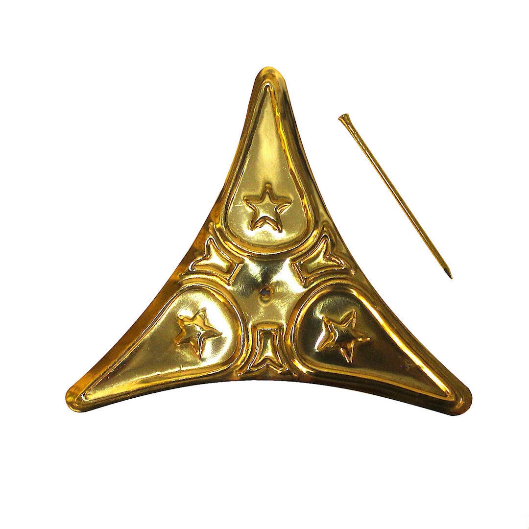 Dust Corner for Stair Steps Polished Brass Decorative Star Design Etsy