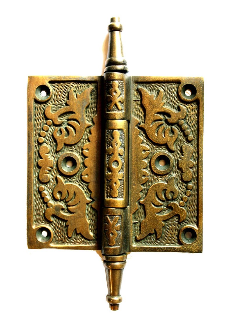 Victorian Bronze Door Hinge Old Style Restoration Hardware Aged