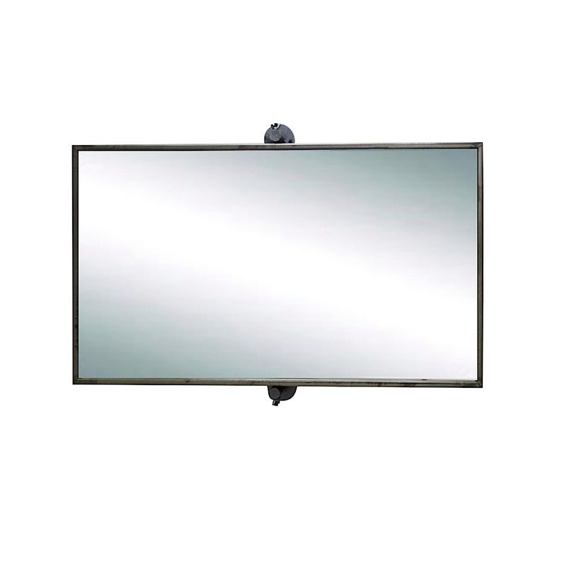 Swivel Wall Mirror Rectangular in Metal with Rusted Look Heavy Etsy