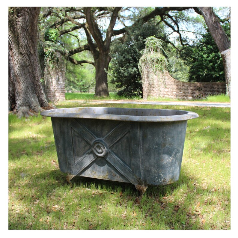 steel outdoor bathtub