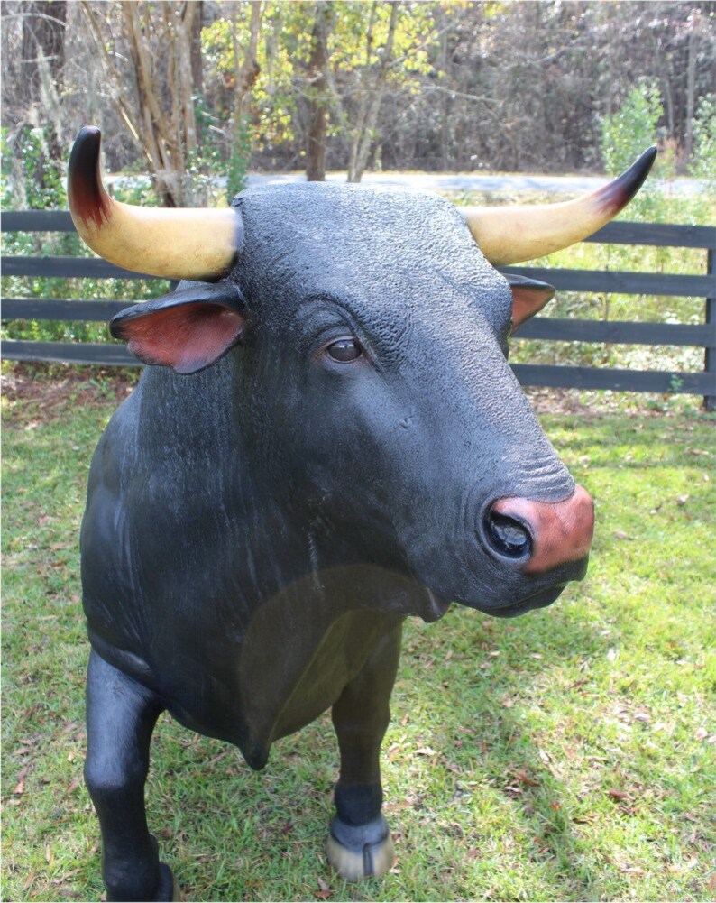 Life Size Spanish Bull Statue or Sculpture Ferdinan the Etsy
