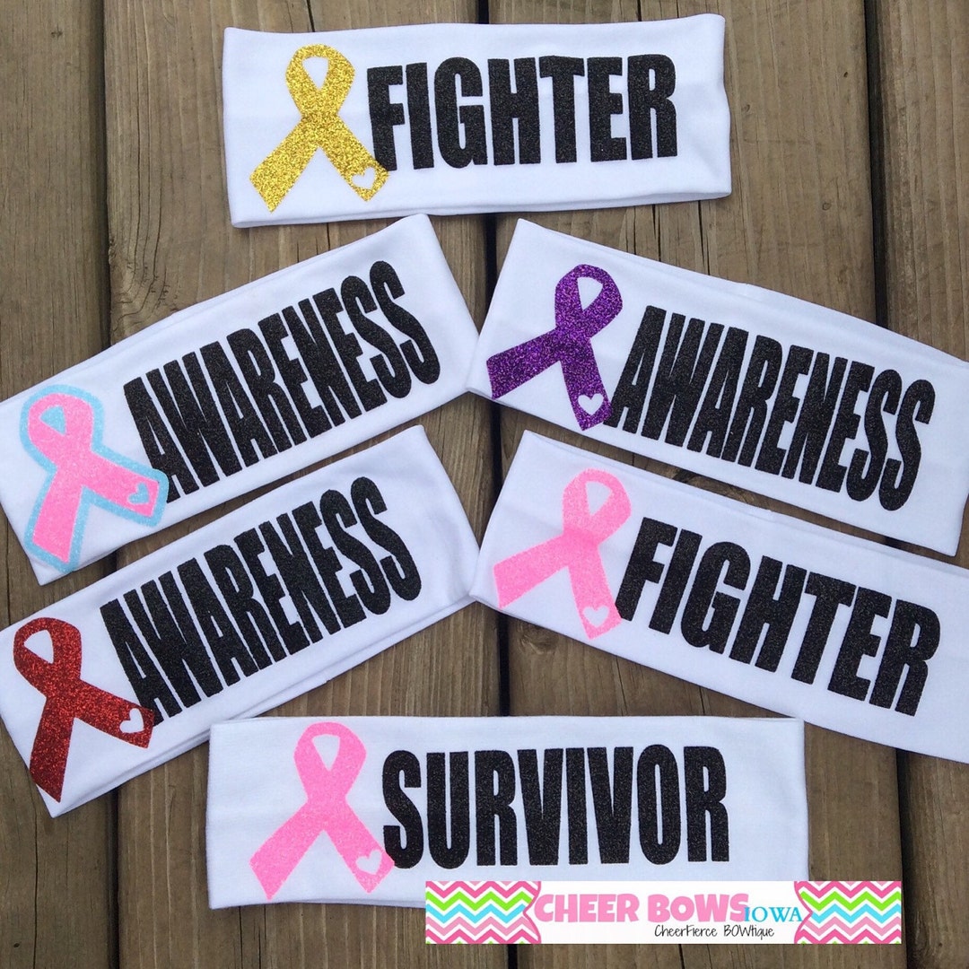 Awareness Fighter Survivor Ribbon HEADBANDS Etsy