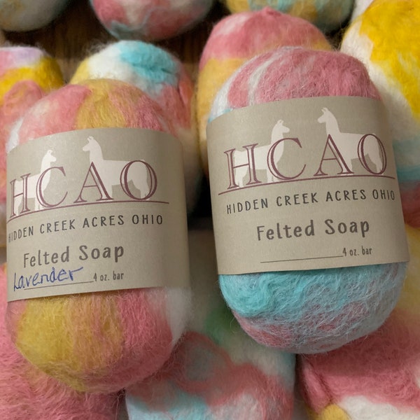 50 Felted Soap Bars, Wholesale soap, bath and body Soap Gift Sets, Unique Wholesale Bulk Items. Gift Shop Item, Resale Item