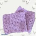 Hand Crocheted Pink Alpaca Boot Cuffs – Scalloped Leg Warmers