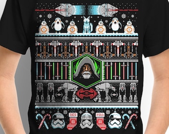Camiseta Scifi Christmas KIDS / TLJ / Scifi / BB8 / Baby Snapsuit