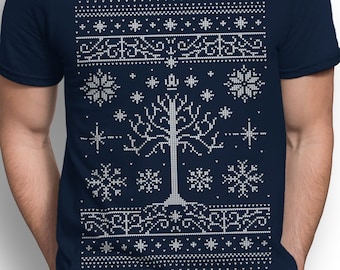 Minas LOTR Christmas Ugly Sweater T-SHIRT / Fantasy / Unisex