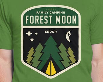 Scifi T-SHIRT / Forest Moon Camping / Unisex