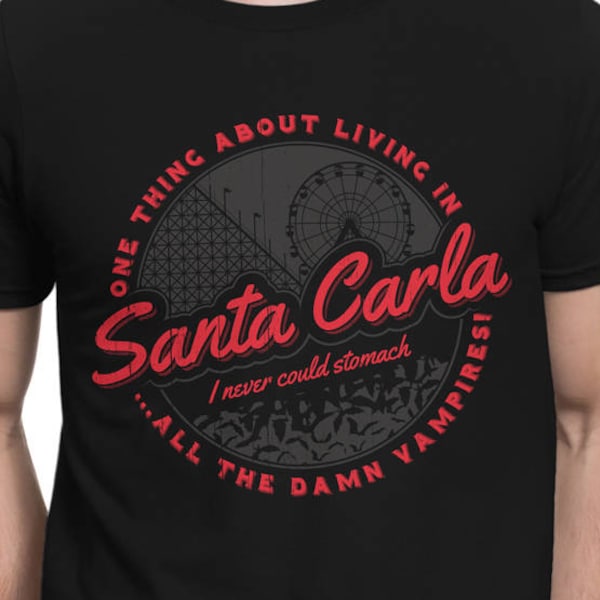 Santa Carla T-SHIRT / Damn Vampires / Unisex T-Shirt