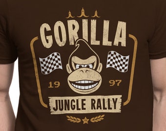 Gorilla T-SHIRT / Jungle Rally / Donkey / Unisex / Tank Top