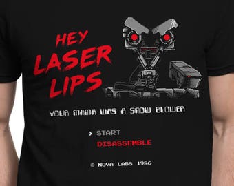 Laser Lips T-SHIRT / Eighties Scifi / 1986 / Unisex / Tank Top