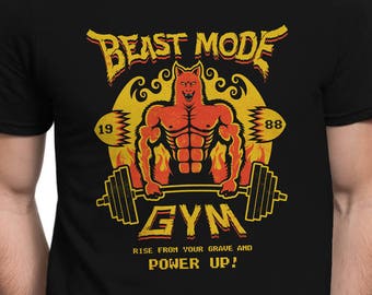 Beast Mode Gym T-SHIRT / Retro Gaming / Unisex