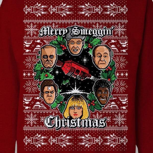 Merry Smeggin' Christmas SWEATSHIRT / Scifi / Festive / British Comedy / Ugly Sweater