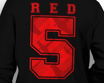 Red 5 HOODIE & SWEATSHIRT / SciFi / X-Wing / Number Sports Back Print